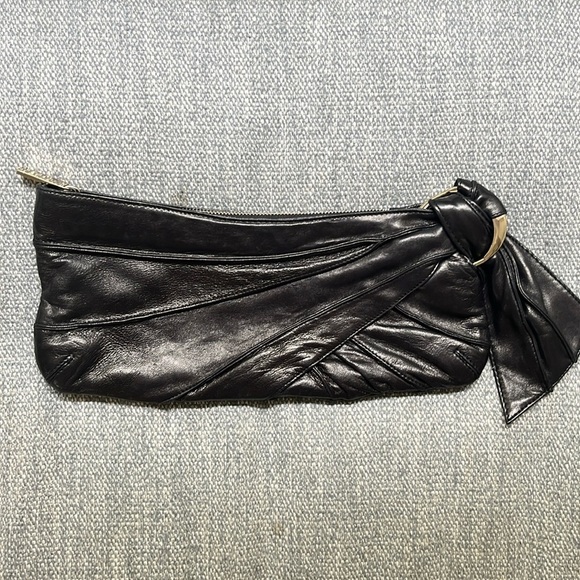 Kooba Black Leather Clutch Purse - Picture 2 of 6
